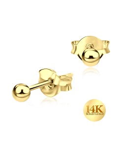 14K Gold Stud Earring 14KY-STS-6154 (MOQ 10 pcs)